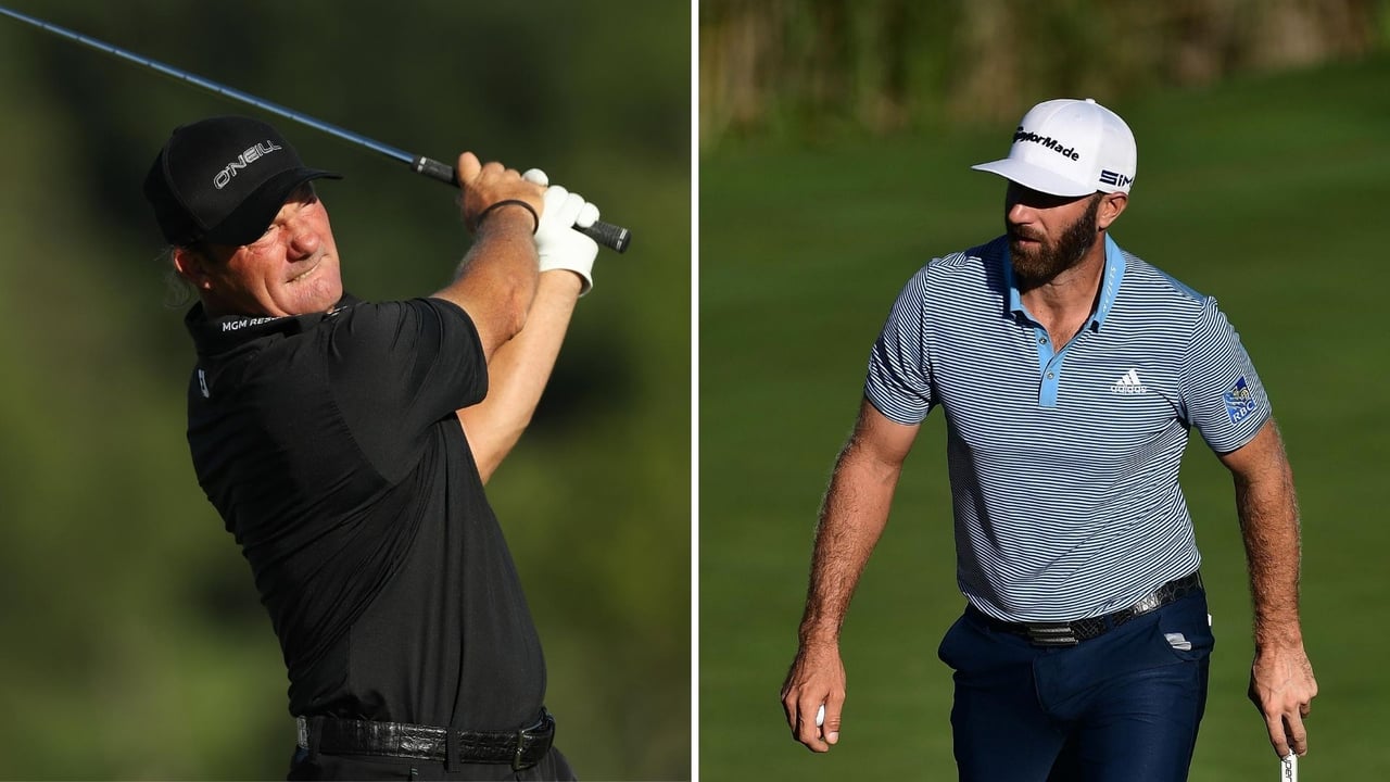 Alex Cejka und Dustin Johnson bei der 3M Open. (Foto: Getty) Alex Cejka und Dustin Johnson bei der 3M Open. (Foto: Getty)