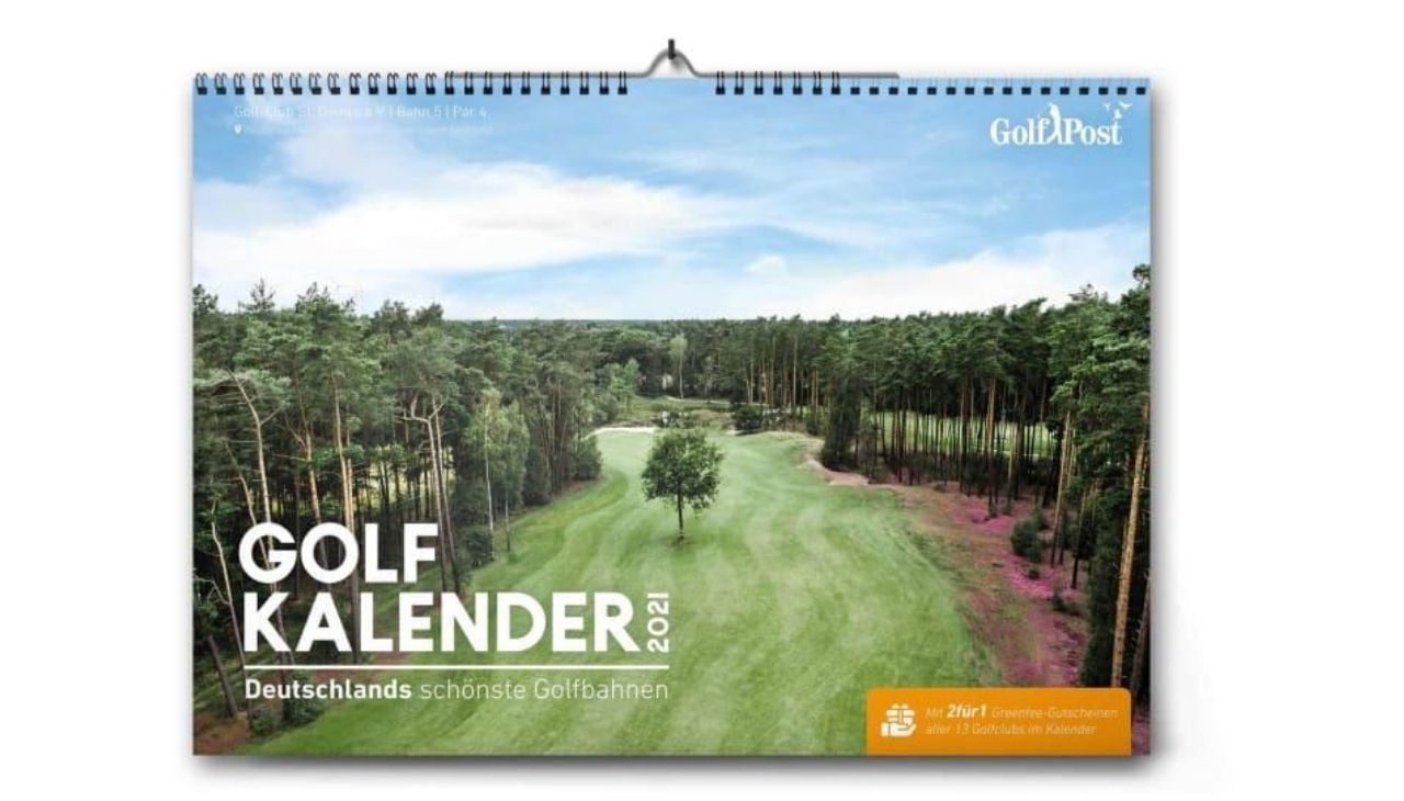 Der Golfkalender 2021 - jetzt erhältlich! Der Golfkalender 2021 - jetzt erhältlich!