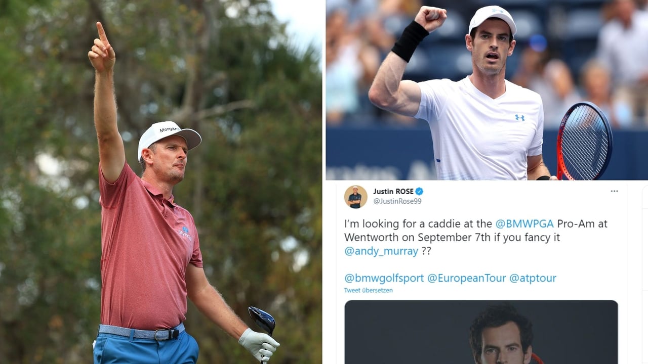 Andy Murray könnte bald auf der PGA Tour unterwegs sein. (Foto: Getty/ Twitter @JustinRose99) Andy Murray könnte bald auf der PGA Tour unterwegs sein. (Foto: Getty/ Twitter @JustinRose99)