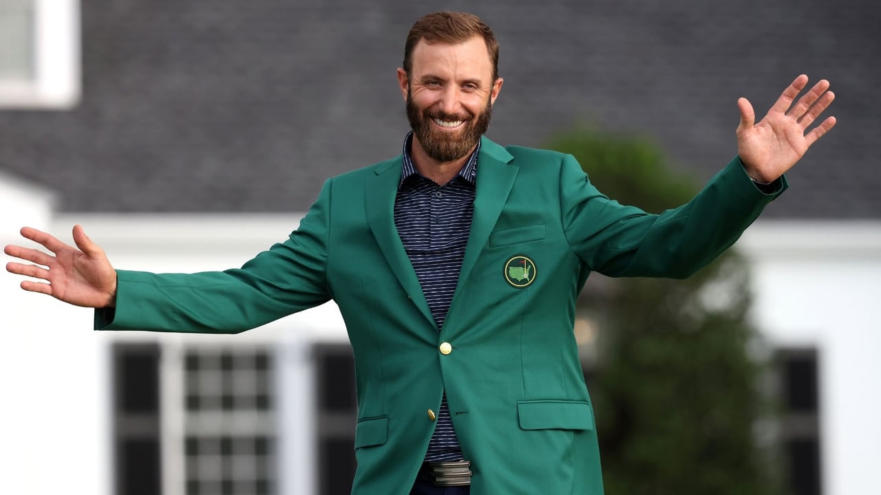 Dustin Johnson durfte das grüne Jackett nur ein halbes Jahr tragen. (Foto: Getty) Dustin Johnson durfte das grüne Jackett nur ein halbes Jahr tragen. (Foto: Getty)
