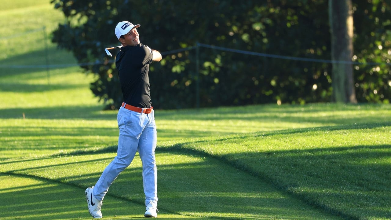 Viktor Hovland hatte am ersten Tag einiges mit den Regelhütern zu diskutieren. (Foto: Getty)