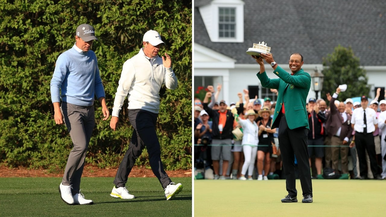 Justin Thomas und Rory McIlroy sprechen über Tiger Woods im Vorfeld des US Masters 2021. (Fotos: Getty) Justin Thomas und Rory McIlroy sprechen über Tiger Woods im Vorfeld des US Masters 2021. (Fotos: Getty)
