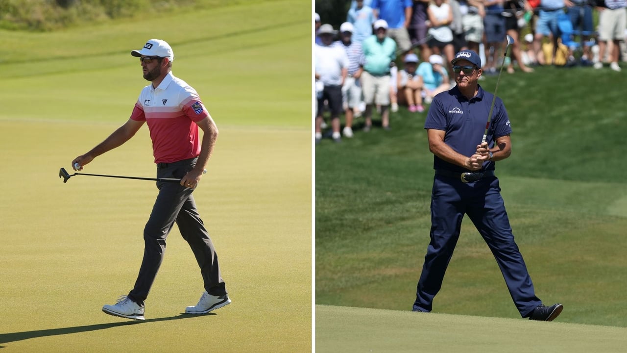 Corey Conners (li.) und Phil Mickelson glänzen zum Auftakt der PGA Championship 2021. (Fotos: Getty) Corey Conners (li.) und Phil Mickelson glänzen zum Auftakt der PGA Championship 2021. (Fotos: Getty)