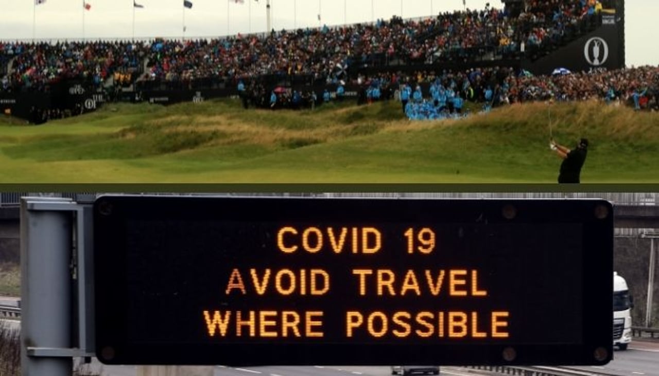 32.000 Zuschauer/Tag bei den British Open 2021, doch für die Spieler gelten strenge Auflagen, während der gesamten Turnierwoche. (Foto: Getty) 32.000 Zuschauer/Tag bei den British Open 2021, doch für die Spieler gelten strenge Auflagen, während der gesamten Turnierwoche. (Foto: Getty)
