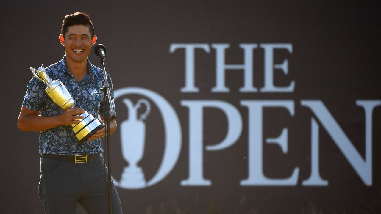 Collin Morikawa im Interview nach der British Open 2021. (Foto: Getty)