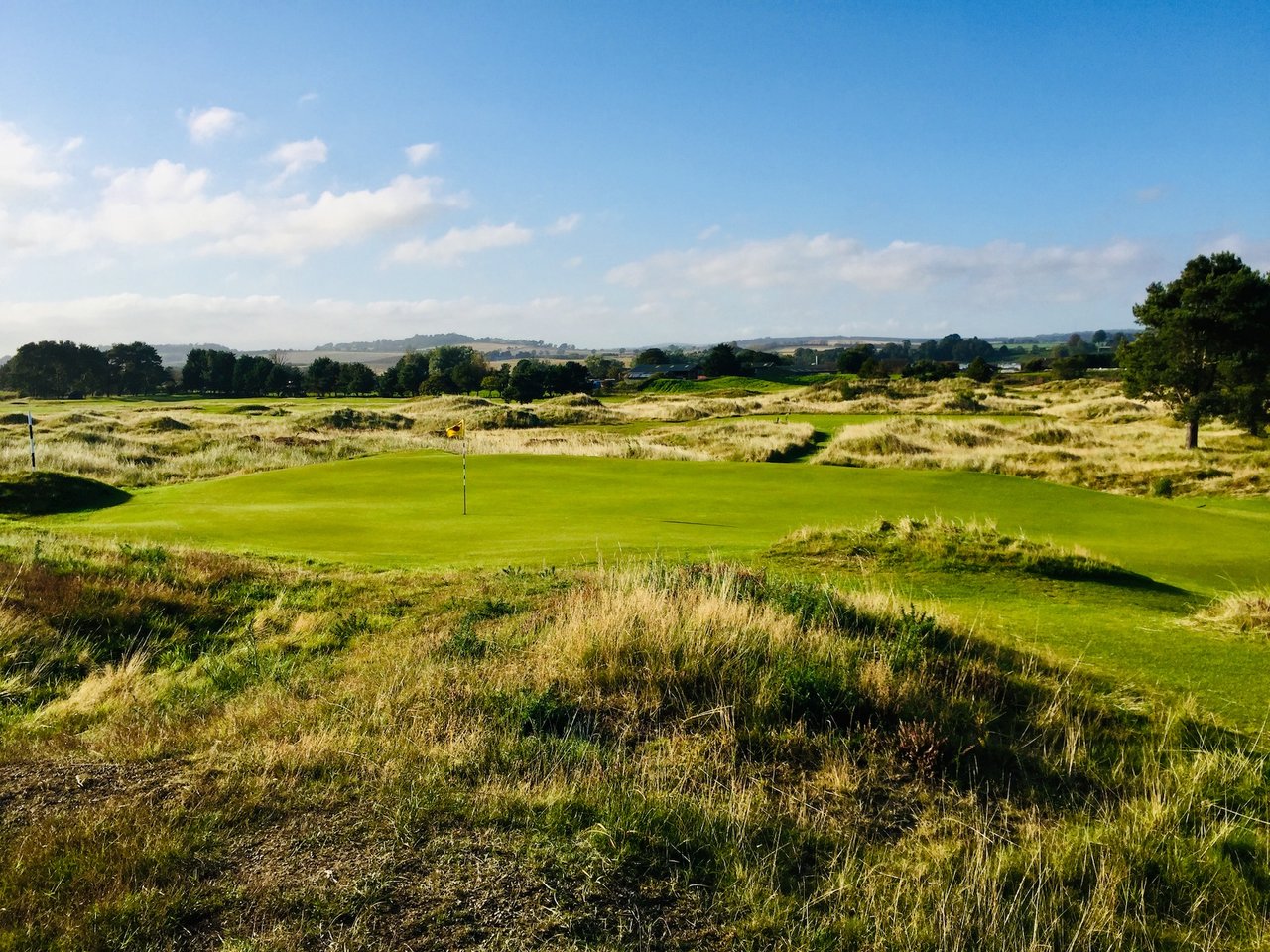 Das Grün der 6 auf den Links von Panmure: Die Bahn wurde durch Ben Hogan weltberühmt und trägt seinen Namen. (Foto: Michael F. Basche) Das Grün der 6 auf den Links von Panmure: Die Bahn wurde durch Ben Hogan weltberühmt und trägt seinen Namen. (Foto: Michael F. Basche)