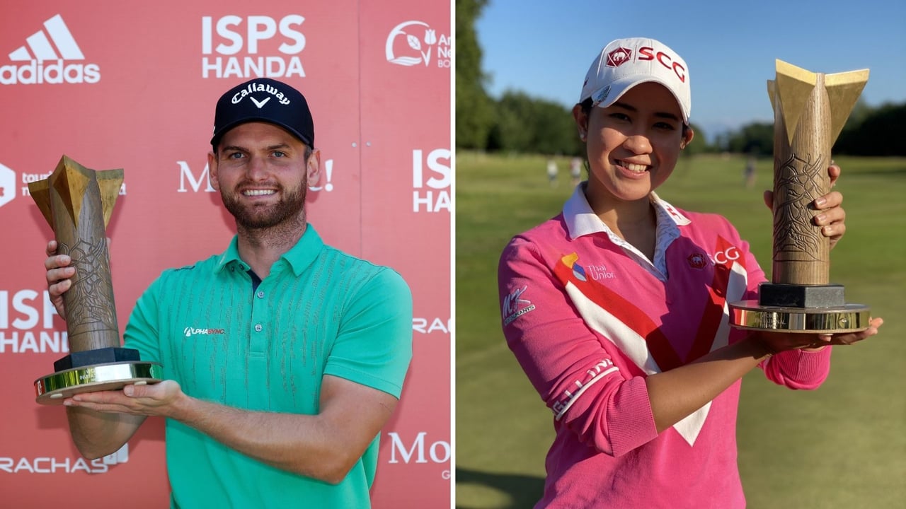 Daniel Gavins siegt auf der European Tour, Pajaree Anannarukarn auf der LPGA Tour. (Foto: Getty & Twitter/@LPGAMedia) Daniel Gavins siegt auf der European Tour, Pajaree Anannarukarn auf der LPGA Tour. (Foto: Getty & Twitter/@LPGAMedia)
