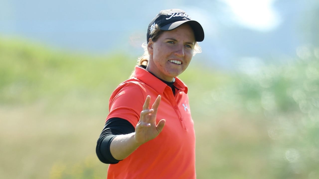 Überzeugender Auftritt von Leonie Harm bei der AIG Women's Open. (Foto: Getty) Überzeugender Auftritt von Leonie Harm bei der AIG Women's Open. (Foto: Getty)