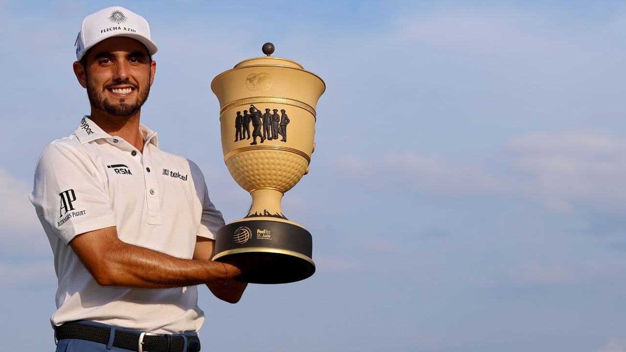 Abraham Ancer feiert seinen ersten Titel auf der PGA Tour. (Foto: Getty) Abraham Ancer feiert seinen ersten Titel auf der PGA Tour. (Foto: Getty)