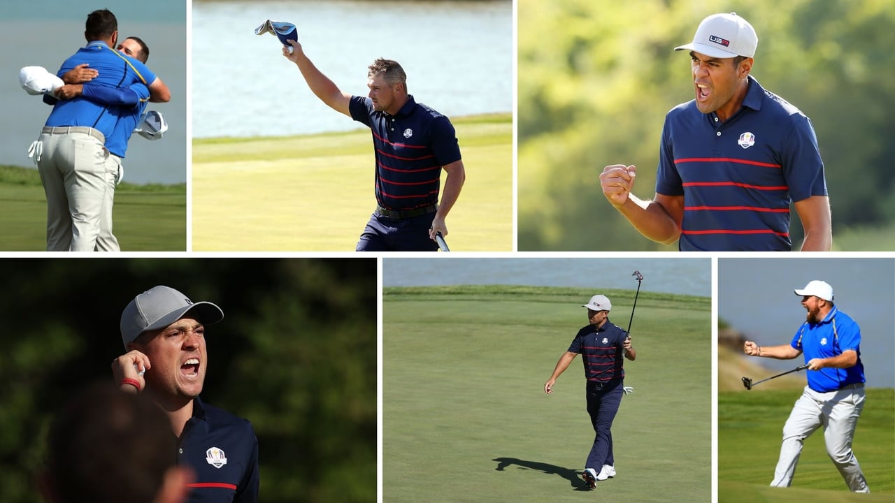 Jubel an Tag 1 des Ryder Cup 2021. (Fotos: Getty) Jubel an Tag 1 des Ryder Cup 2021. (Fotos: Getty)