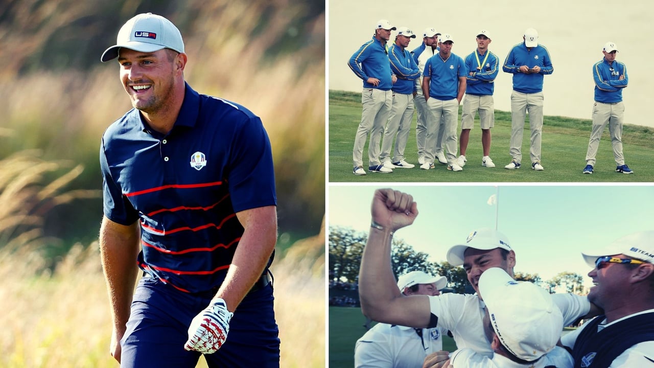 Freudige Amerikaner, strauchelnde Europäer und die Erinnerung an Medinah. (Foto: Getty) Freudige Amerikaner, strauchelnde Europäer und die Erinnerung an Medinah. (Foto: Getty)