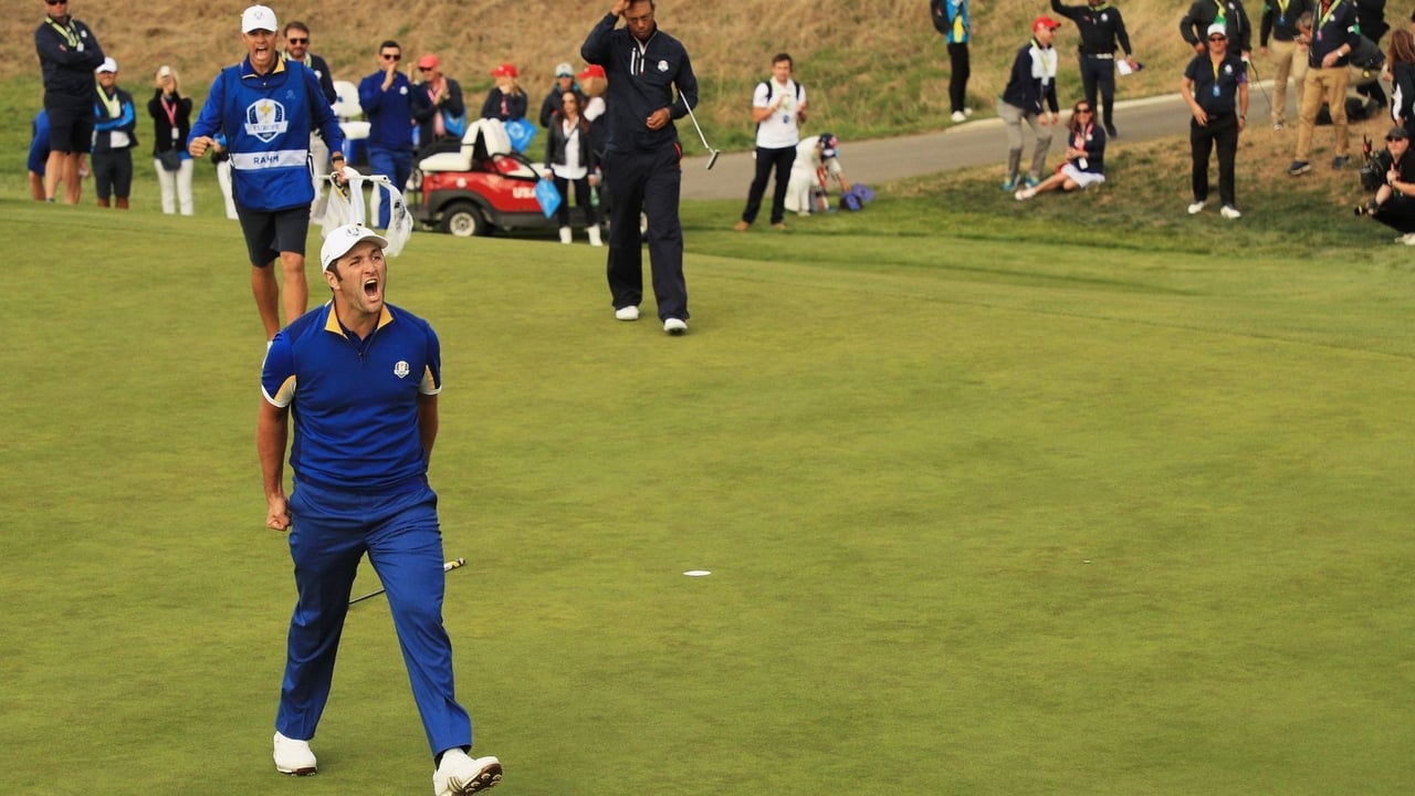 Emotionen pur! Jon Rahm beim Ryder Cup 2018 in Paris. (Foto: Getty) Emotionen pur! Jon Rahm beim Ryder Cup 2018 in Paris. (Foto: Getty)
