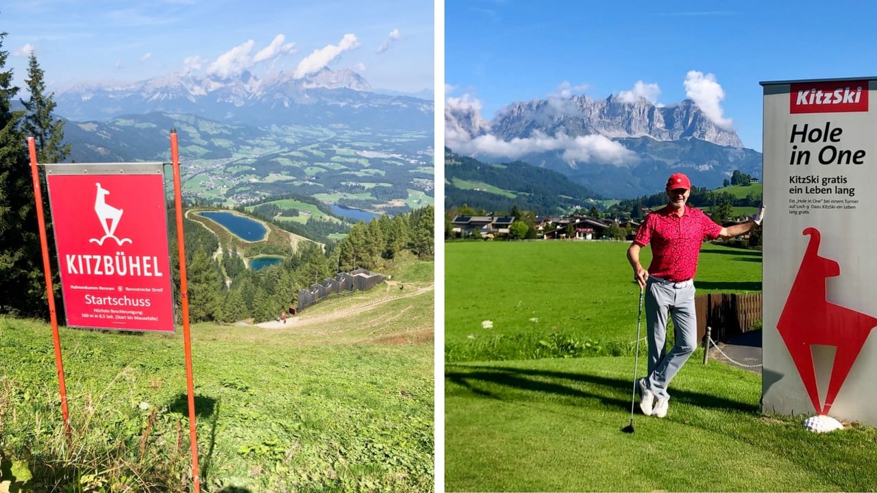 Blick vom Startschuss der Streif & ein lohnenswertes Hole in One im GC Schwarzsee. (Fotos: Jürgen Linnenbürger) Blick vom Startschuss der Streif & ein lohnenswertes Hole in One im GC Schwarzsee. (Fotos: Jürgen Linnenbürger)