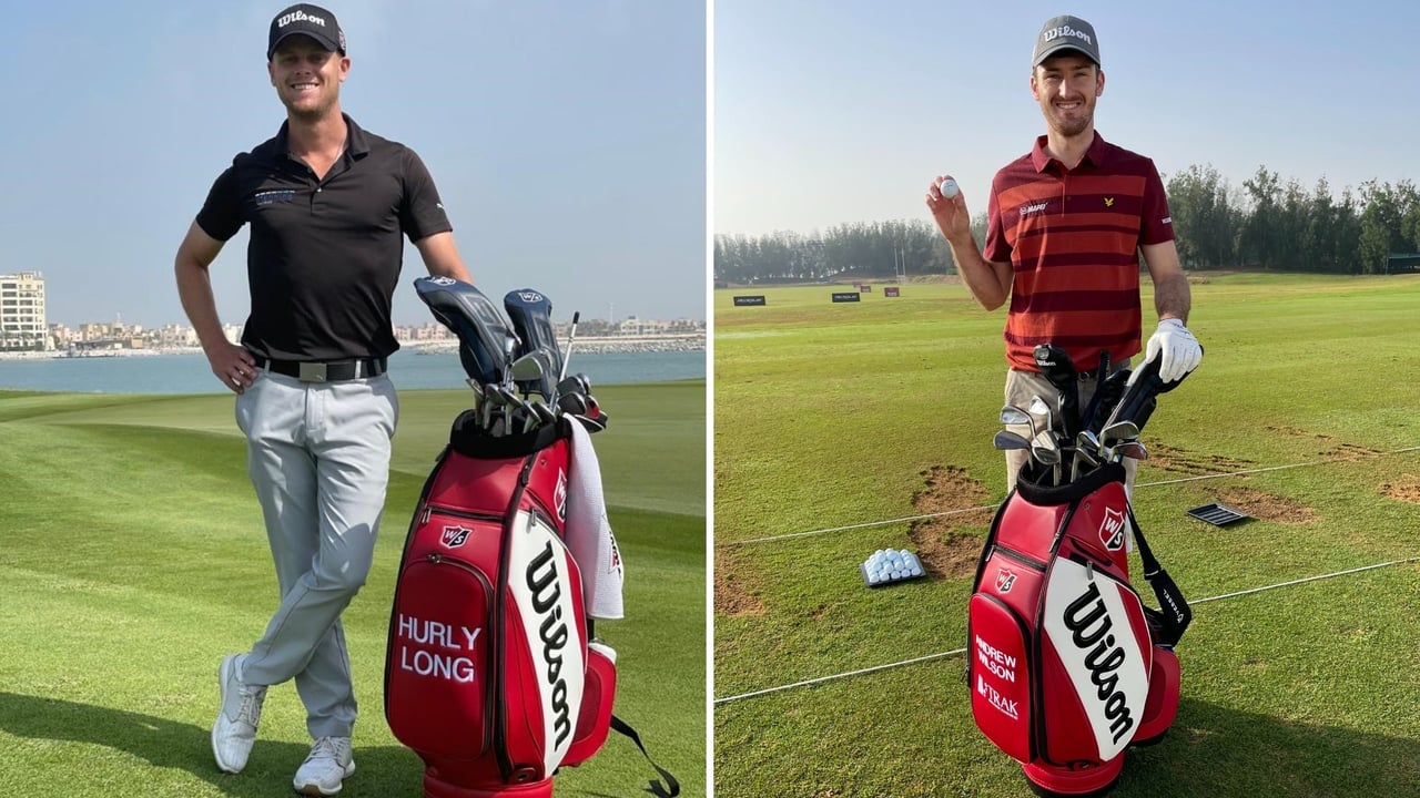 Hurly Long und Andrew Wilson unterschreiben bei Wilson Golf. (Foto: Wilson Golf) Hurly Long und Andrew Wilson unterschreiben bei Wilson Golf. (Foto: Wilson Golf)