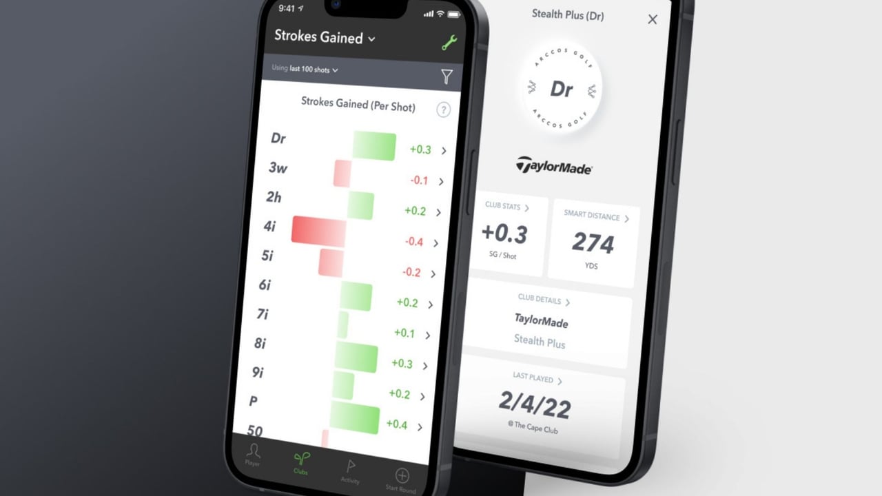 Arccos errechnet jetzt für jeden Schläger, ob er einem hilft oder Schläge kostet. (Foto: Arccos) Arccos errechnet jetzt für jeden Schläger, ob er einem hilft oder Schläge kostet. (Foto: Arccos)