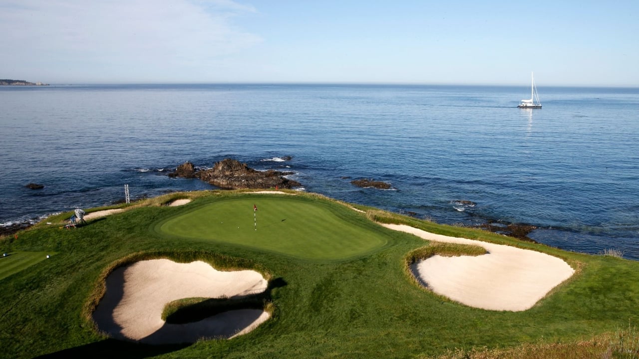 Der Pebble Beach Golf Links direkt am Pazifik gelegen ist nun "Ankerplatz" der US Open. (Foto: Getty)