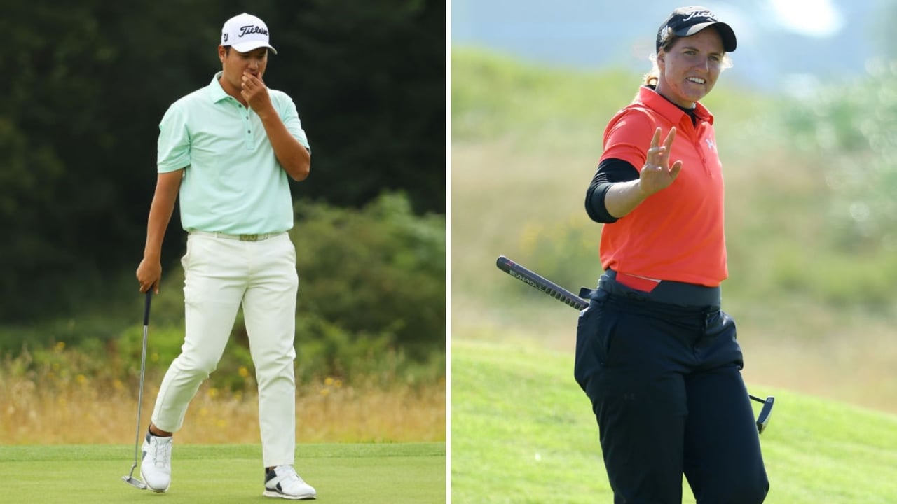 Die Ladies European Tour trägt ein weiteres Mixed-Event mit der Asian Tour aus. Sieger Sihwan Kim und die beste Deutsche: Leonie Harm.(Foto: Getty) Die Ladies European Tour trägt ein weiteres Mixed-Event mit der Asian Tour aus. Sieger Sihwan Kim und die beste Deutsche: Leonie Harm.(Foto: Getty)