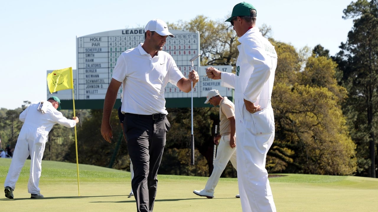 Scottie Scheffler nach seiner ersten Runde beim US Masters 2022. (Foto: Getty) Scottie Scheffler nach seiner ersten Runde beim US Masters 2022. (Foto: Getty)
