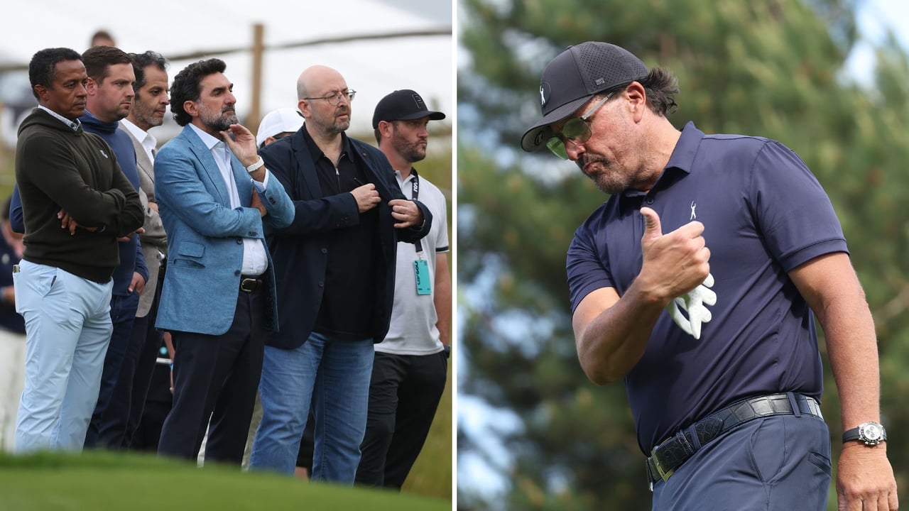 Zustimmung: Phil Mickelson umarmt heute die Leute, die er im Februar noch beschimpft hat. (Foto: Getty) Zustimmung: Phil Mickelson umarmt heute die Leute, die er im Februar noch beschimpft hat. (Foto: Getty)