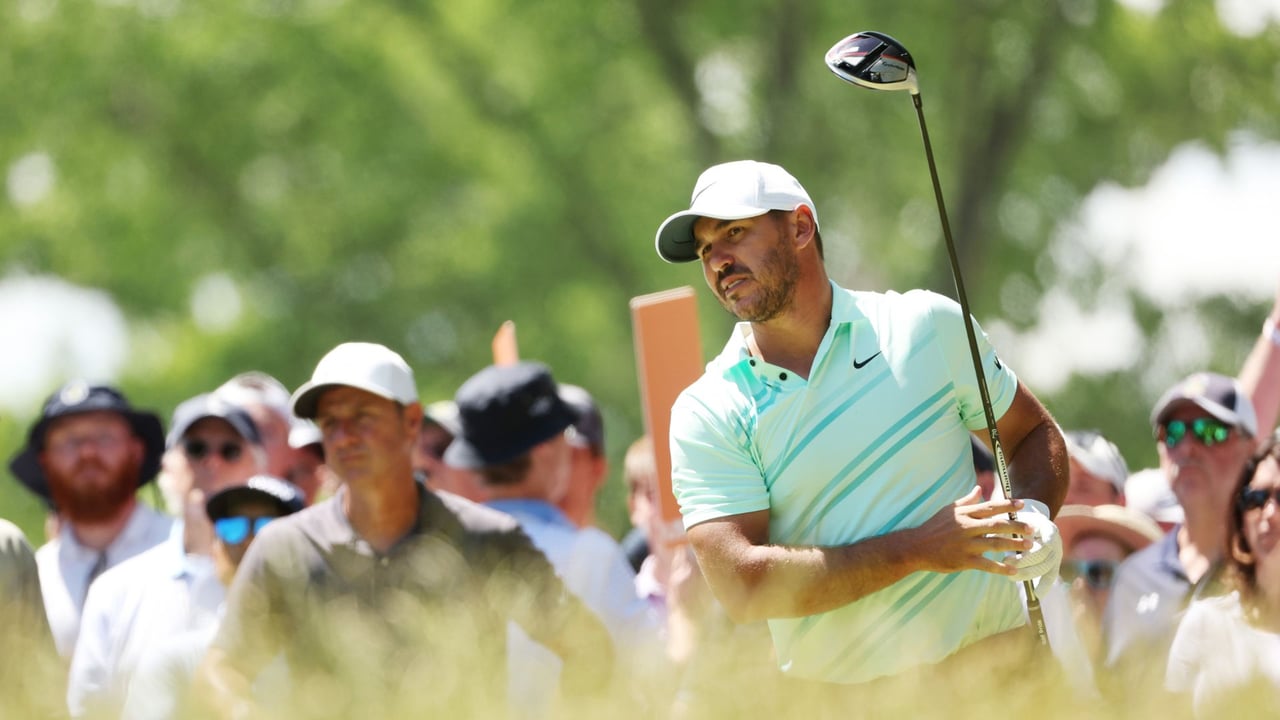 Brooks Koepka auf der Proberunde vor der US Open 2022 mit dem TaylorMade M5 Driver. (Foto: Getty) Brooks Koepka auf der Proberunde vor der US Open 2022 mit dem TaylorMade M5 Driver. (Foto: Getty)