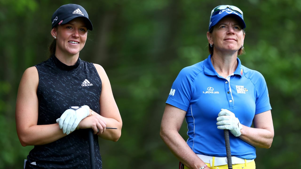 Nachwuchsspielerin Linn Grant (li.) und "alter Hase" Annika Sörenstam. (Foto: Getty) Nachwuchsspielerin Linn Grant (li.) und "alter Hase" Annika Sörenstam. (Foto: Getty)