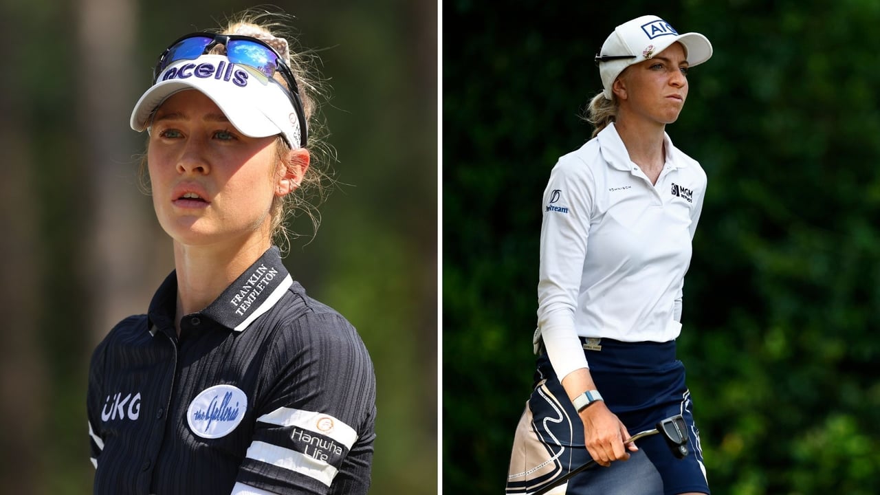 Nelly Korda und Sophia Popov bei der LPGA Tour US Women's Open 2022. (Foto: Getty) Nelly Korda und Sophia Popov bei der LPGA Tour US Women's Open 2022. (Foto: Getty)