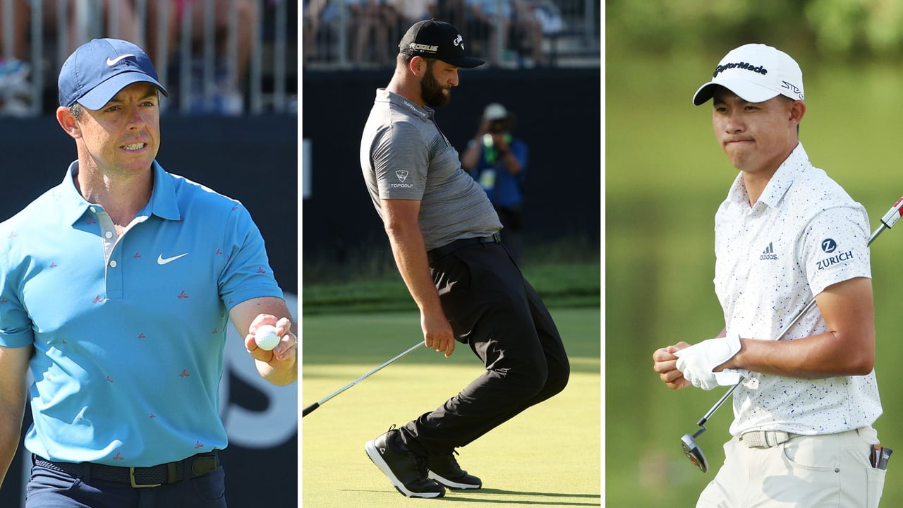 Kämpften sich an Tag 2 der US Open 2022 nach oben: Rory McIlroy, Jon Rahm und Collin Morikawa. (Foto: Getty) Kämpften sich an Tag 2 der US Open 2022 nach oben: Rory McIlroy, Jon Rahm und Collin Morikawa. (Foto: Getty)