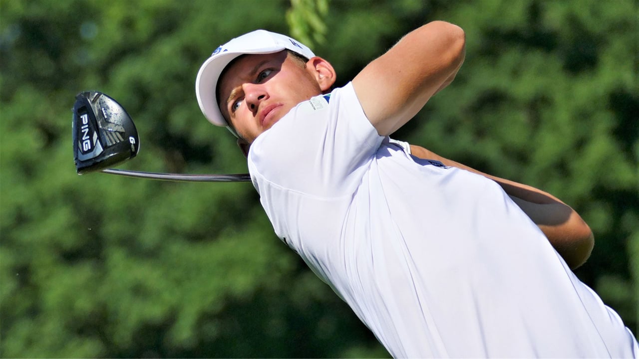 Carl Siemens, Nationalspieler aus dem GC St. Leon-Rot, ist bei der Deutschen Meisterschaft in Valley am Start. (Foto: DGV/Kirmaier) Carl Siemens, Nationalspieler aus dem GC St. Leon-Rot, ist bei der Deutschen Meisterschaft in Valley am Start. (Foto: DGV/Kirmaier)