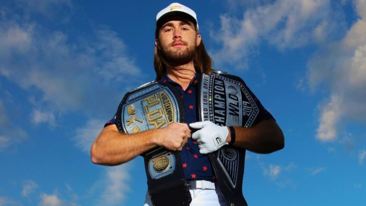 Kyle Berkshire schlägt den schnellsten Golfball der Welt! (Foto: Instagram @kyleberkshire) Kyle Berkshire schlägt den schnellsten Golfball der Welt! (Foto: Instagram @kyleberkshire)