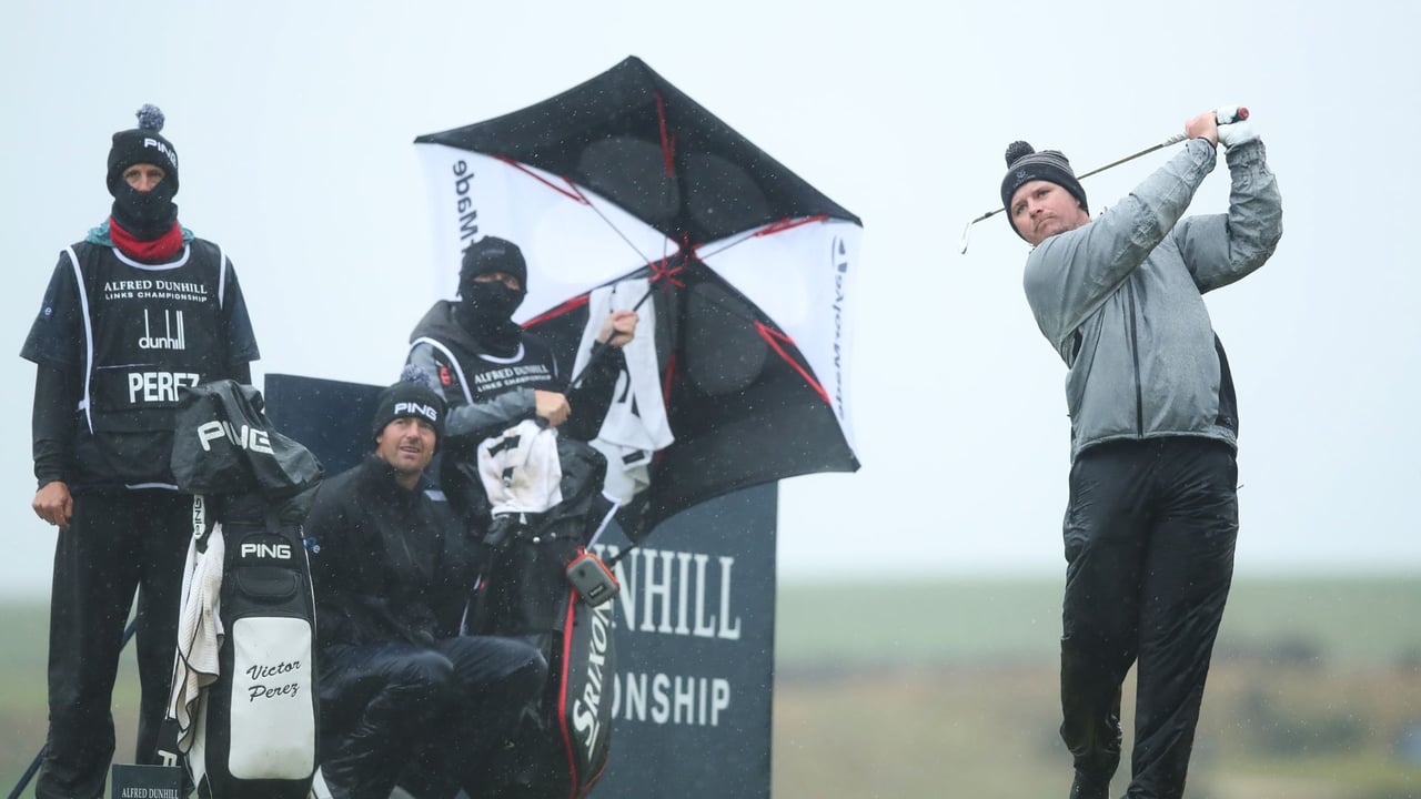 Verregnete Runde auf der DP World Tour. (Foto: Getty) Verregnete Runde auf der DP World Tour. (Foto: Getty)