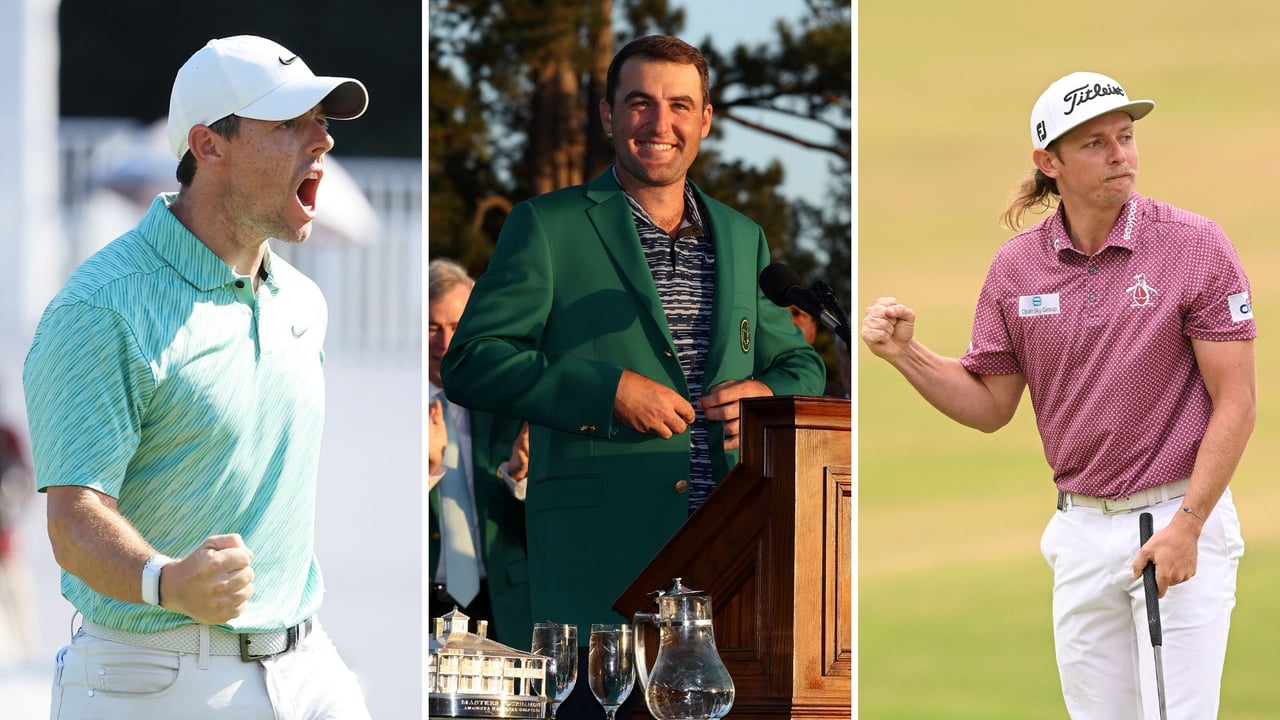 Können zum "Spieler des Jahres" der PGA Tour gewählt werden: Rory McIlroy (links), Scottie Scheffler (Mitte) und Cameron Smith. (Foto: Getty) Können zum "Spieler des Jahres" der PGA Tour gewählt werden: Rory McIlroy (links), Scottie Scheffler (Mitte) und Cameron Smith. (Foto: Getty)