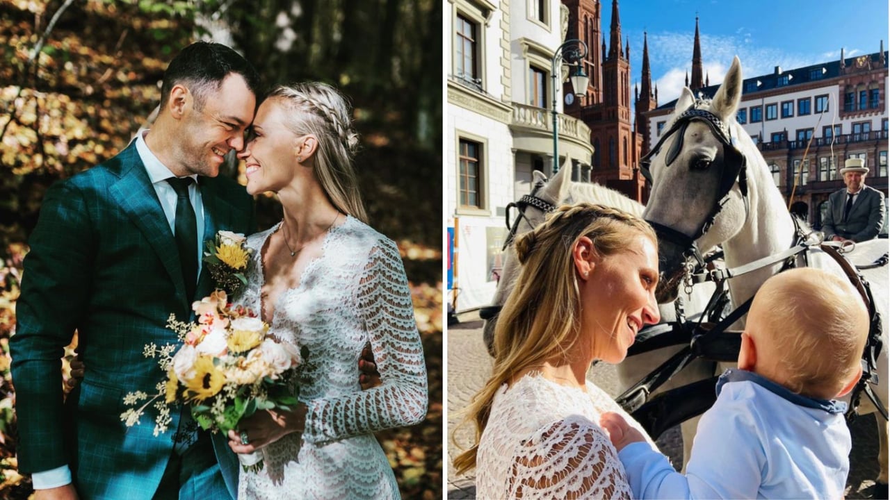 Martin Kaymer feiert seine Hochzeit mit Irene Scholz. Auch der gemeinsame Sohn Sam war natürlich mit dabei. (Fotos: Instagram/@_irenescholz_) Martin Kaymer feiert seine Hochzeit mit Irene Scholz. Auch der gemeinsame Sohn Sam war natürlich mit dabei. (Fotos: Instagram/@_irenescholz_)