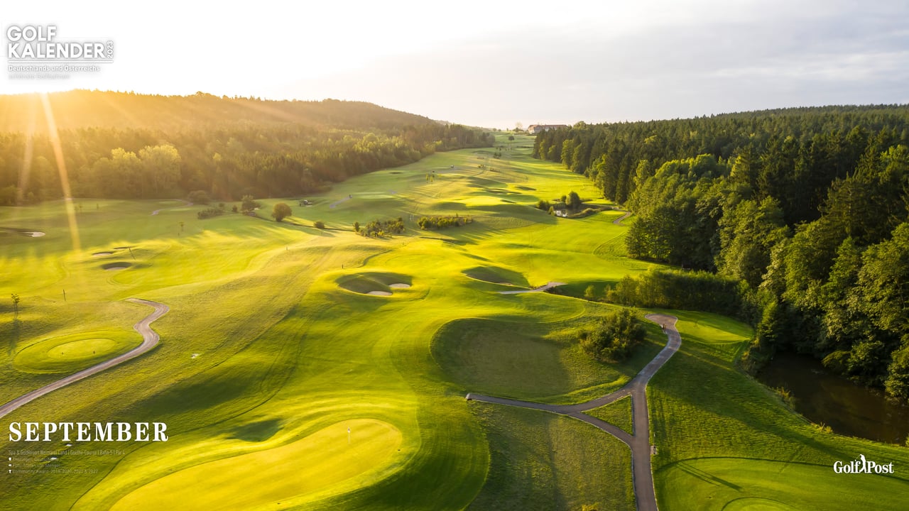 Der September des Golfkalenders 2023 im Weimarer Land Spa- & GolfResort. (Foto: Golf Post) Der September des Golfkalenders 2023 im Weimarer Land Spa- & GolfResort. (Foto: Golf Post)