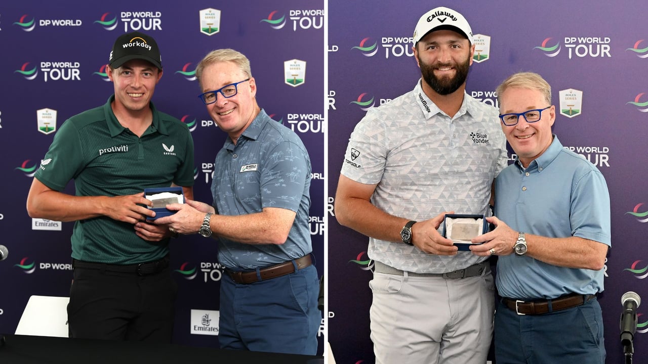 Matthew Fitzpatrick und Jon Rahm werden Ehrenmitglieder der DP World Tour. (Foto: Getty) Matthew Fitzpatrick und Jon Rahm werden Ehrenmitglieder der DP World Tour. (Foto: Getty)