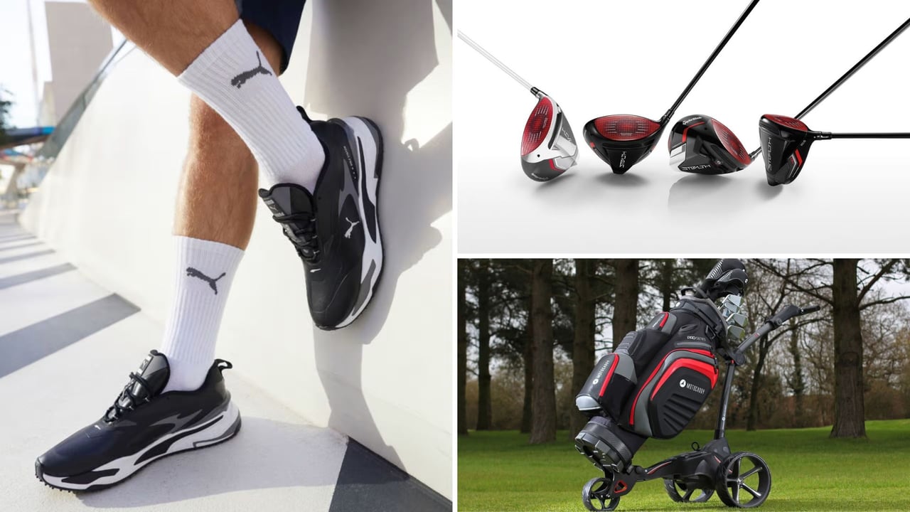 Die fünf beliebtesten Artikel der Kategorie Equipment. (Foto: Puma, Motocaddy, Taylormade) Die fünf beliebtesten Artikel der Kategorie Equipment. (Foto: Puma, Motocaddy, Taylormade)
