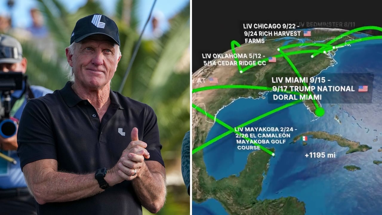 Greg Norman schickt seine Schützlinge um die ganze Welt. (Foto: Getty/Twitter @LIVGolfUpdates) Greg Norman schickt seine Schützlinge um die ganze Welt. (Foto: Getty/Twitter @LIVGolfUpdates)