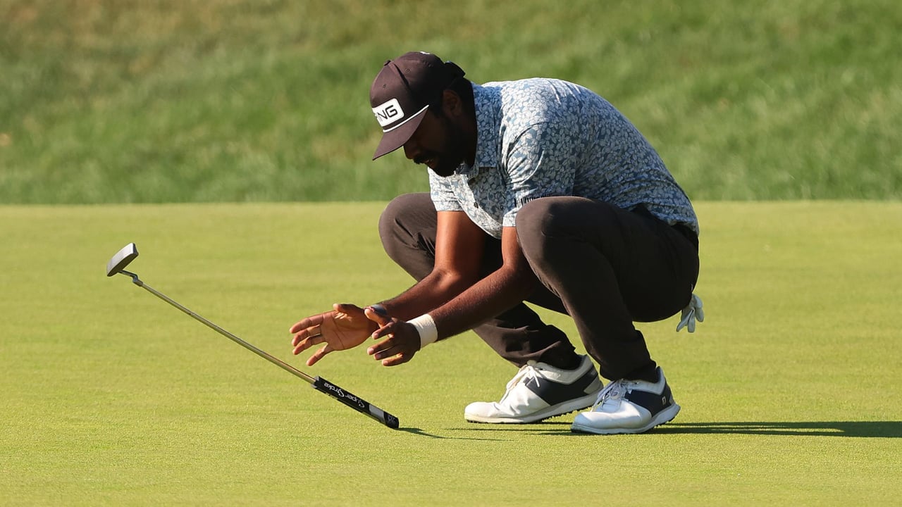 Harte Lektionen für Sahith Theegala: Netflix begleitete ihn für die Serie "Full Swing". (Foto: Getty)