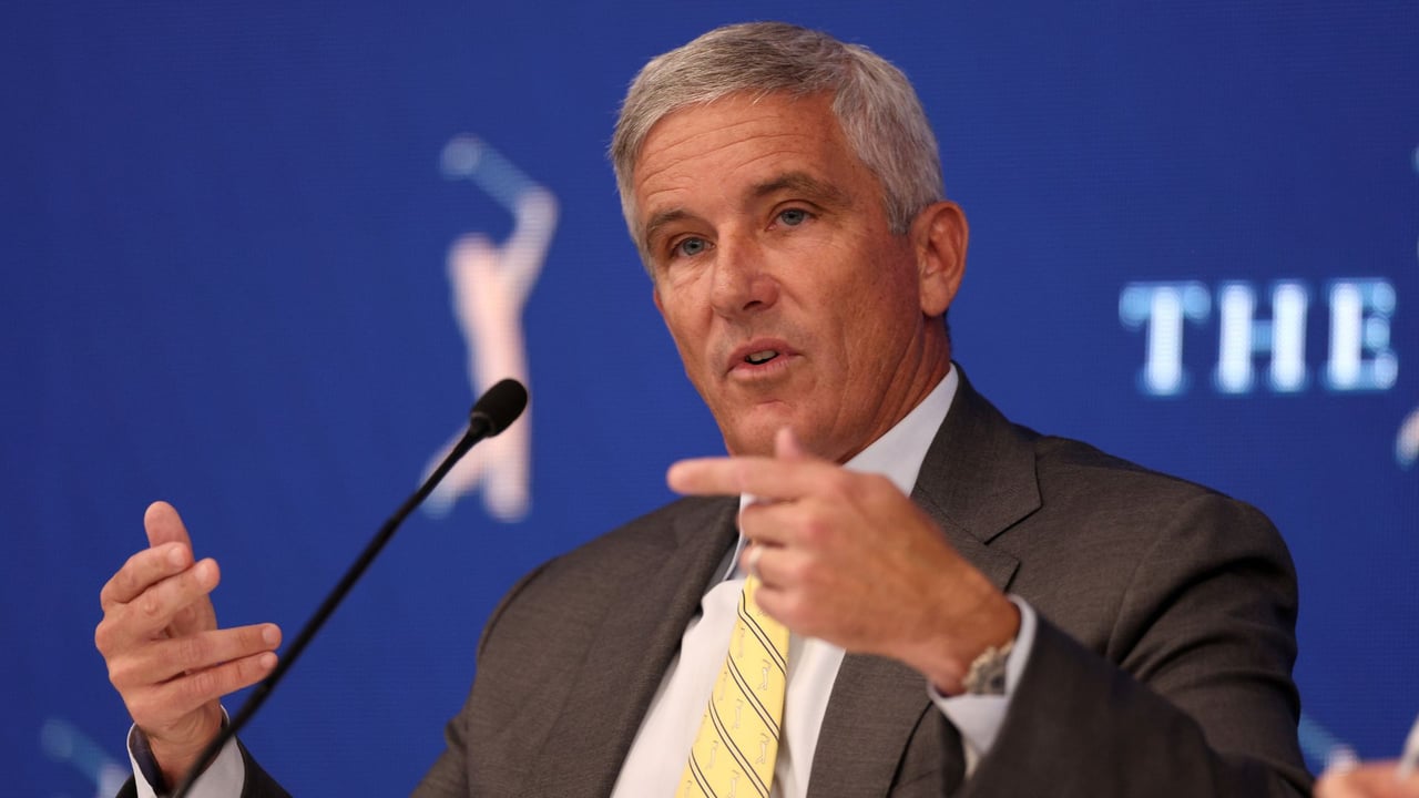 Zieht eine harte Linie: PGA-Tour-Commissioner Jay Monahan. (Foto: Getty) Zieht eine harte Linie: PGA-Tour-Commissioner Jay Monahan. (Foto: Getty)