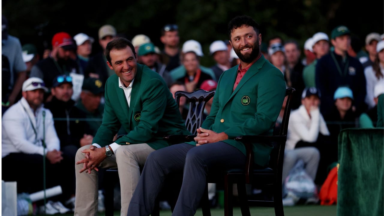 Scottie Scheffler und Jon Rahm beim US Masters 2023: Die neue und die alte Nummer 1 der Golf-Welt. (Foto: Getty) Scottie Scheffler und Jon Rahm beim US Masters 2023: Die neue und die alte Nummer 1 der Golf-Welt. (Foto: Getty)