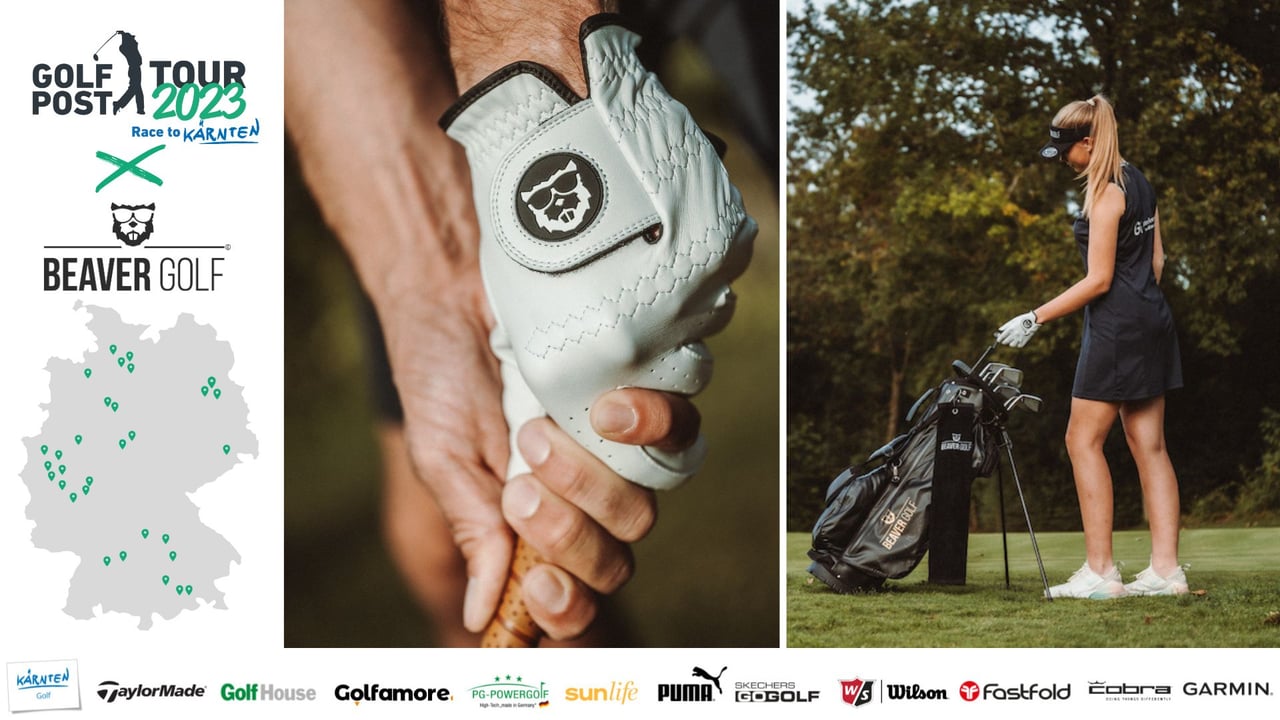 Beaver Golf bei der Golf Post Tour 2023 (Model: Marcel Spang & Marie Sophie Meyer / Foto: MB-Medieworld.de) Beaver Golf bei der Golf Post Tour 2023 (Model: Marcel Spang & Marie Sophie Meyer / Foto: MB-Medieworld.de)