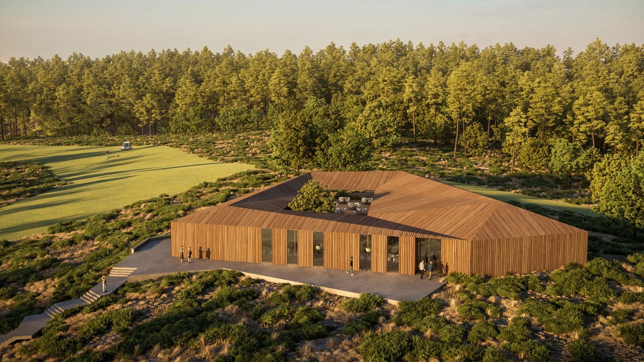 Das geplante Clubhaus des Dunas Courses. (Foto: Azalea / Terras da Comporta) Das geplante Clubhaus des Dunas Courses. (Foto: Azalea / Terras da Comporta)