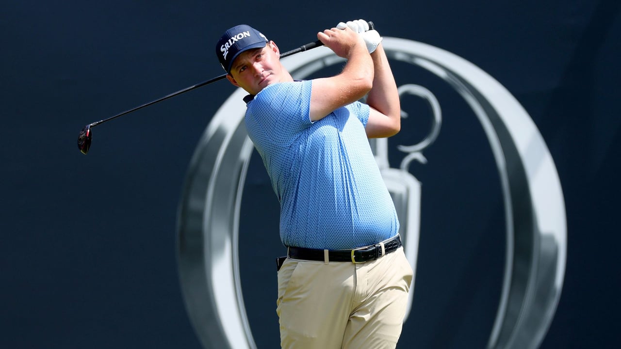 Sepp Straka im Interview nach der zweiten Runde der British Open 2023. (Foto: Getty)