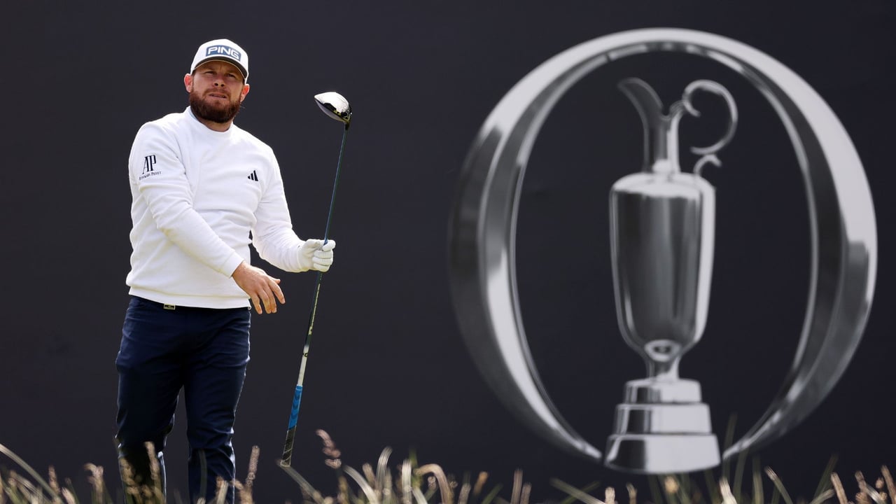 Tyrrell Hatton verzweifelt an der 18 der British Open 2023. (Foto: Getty) Tyrrell Hatton verzweifelt an der 18 der British Open 2023. (Foto: Getty)