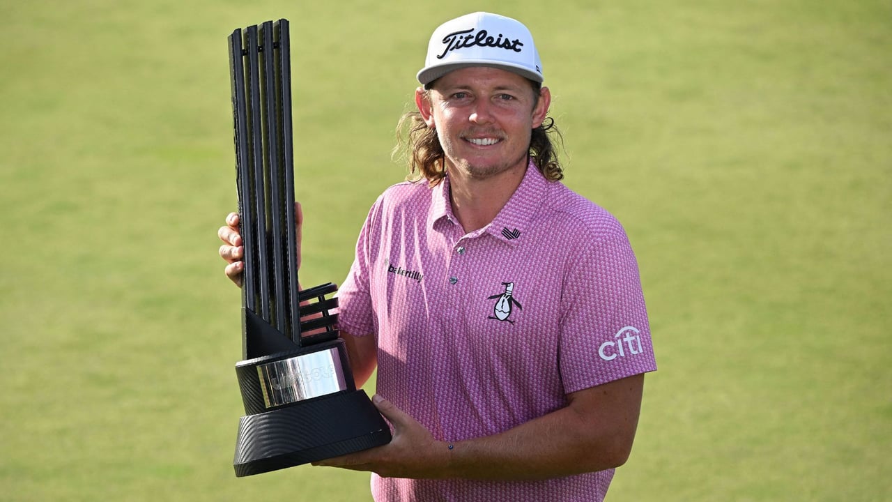 Cameron Smith dominierte alle Tage des LIV Golf Events in London und krönte sich am Sonntag zum verdienten Sieger. (Quelle: Getty) Cameron Smith dominierte alle Tage des LIV Golf Events in London und krönte sich am Sonntag zum verdienten Sieger. (Quelle: Getty)