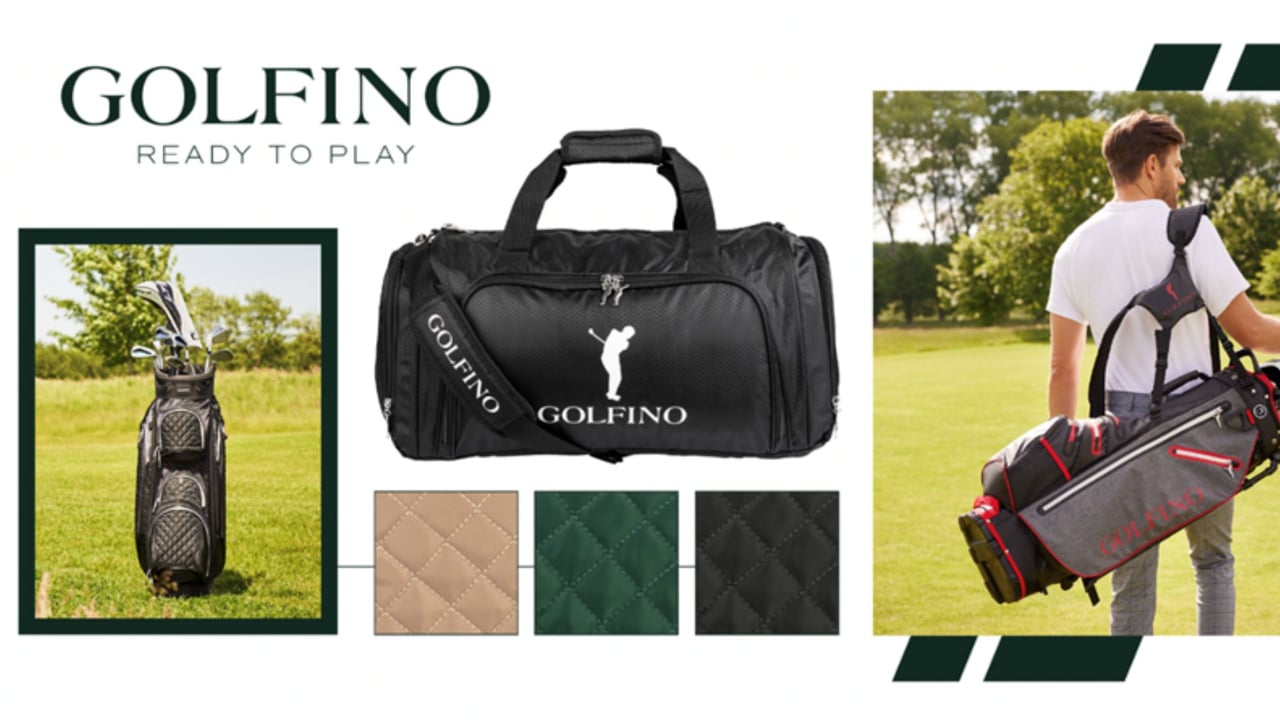 Die neue Golfbag-Kollektion von Golfino. (Foto: GOLFINO) Die neue Golfbag-Kollektion von Golfino. (Foto: GOLFINO)