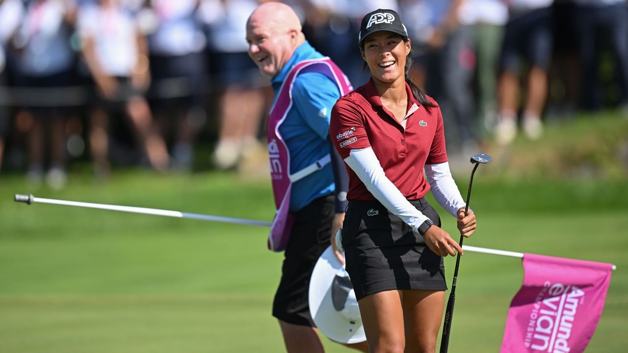 Celine Boutier bei ihrem Heimsieg bei der Amundi Evian Championship 2023. (Foto: Getty) Celine Boutier bei ihrem Heimsieg bei der Amundi Evian Championship 2023. (Foto: Getty)