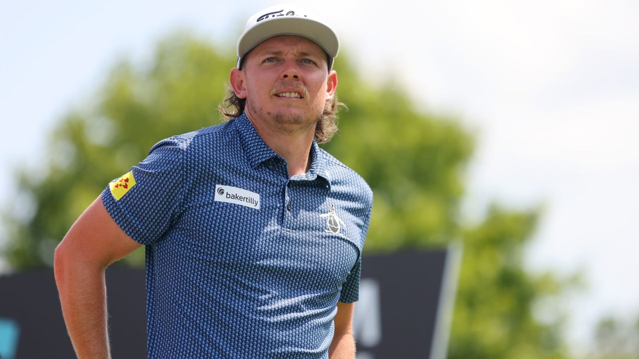 Cameron Smith ist beim LIV Golf Event in Bedminster im Aufwärtstrend und führt sowohl das Turnier als auch die Gesamtwertung an. (Quelle: Getty) Cameron Smith ist beim LIV Golf Event in Bedminster im Aufwärtstrend und führt sowohl das Turnier als auch die Gesamtwertung an. (Quelle: Getty)