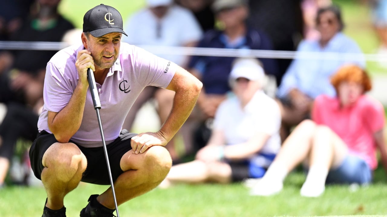 Richard Bland hält beim LIV Golf Event in Greenbrier die Ehre des Teams der Cleeks um Kapitän Martin Kaymer hoch. Bland ist geteilter Dritter. (Quelle: Getty) Richard Bland hält beim LIV Golf Event in Greenbrier die Ehre des Teams der Cleeks um Kapitän Martin Kaymer hoch. Bland ist geteilter Dritter. (Quelle: Getty)