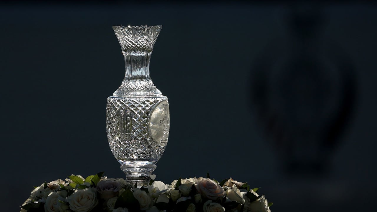 Diese Trophäe will Team USA beim Solheim Cup 2023 in den Händen halten. (Foto: Getty) Diese Trophäe will Team USA beim Solheim Cup 2023 in den Händen halten. (Foto: Getty)