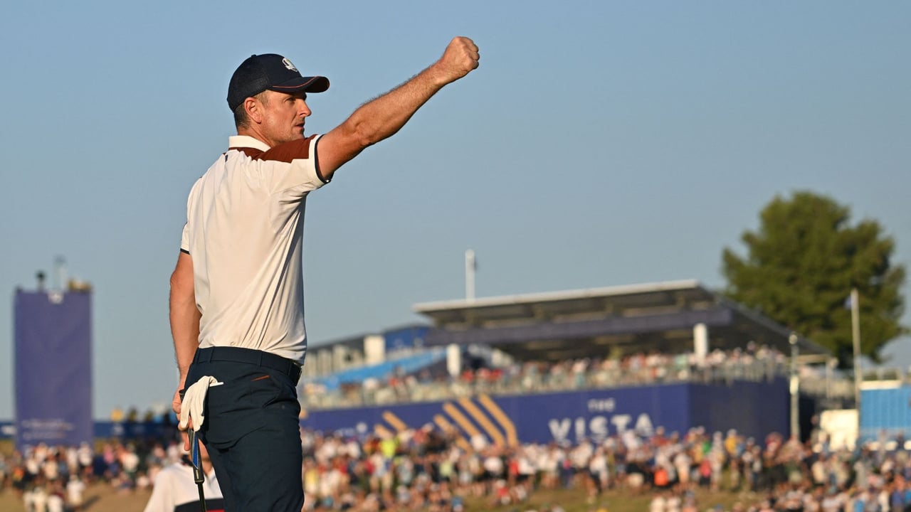 Justin Rose nach seinem Match-Gewinn am Samstag des Ryder Cup 2023. (Foto: Getty) Justin Rose nach seinem Match-Gewinn am Samstag des Ryder Cup 2023. (Foto: Getty)